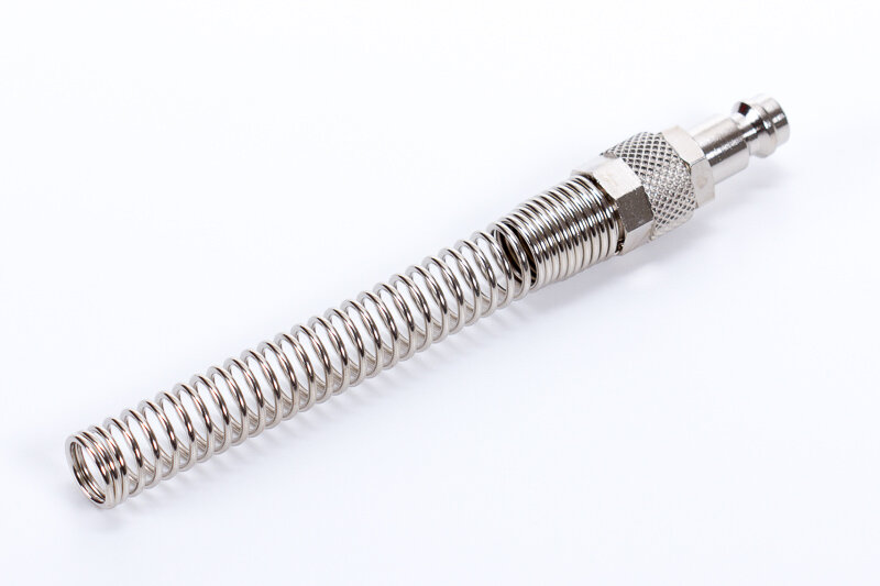 TC-M4,8PV | rýchlospojka konektor | prevlečná matica | špirála na ochranu hadice | Mignon profil