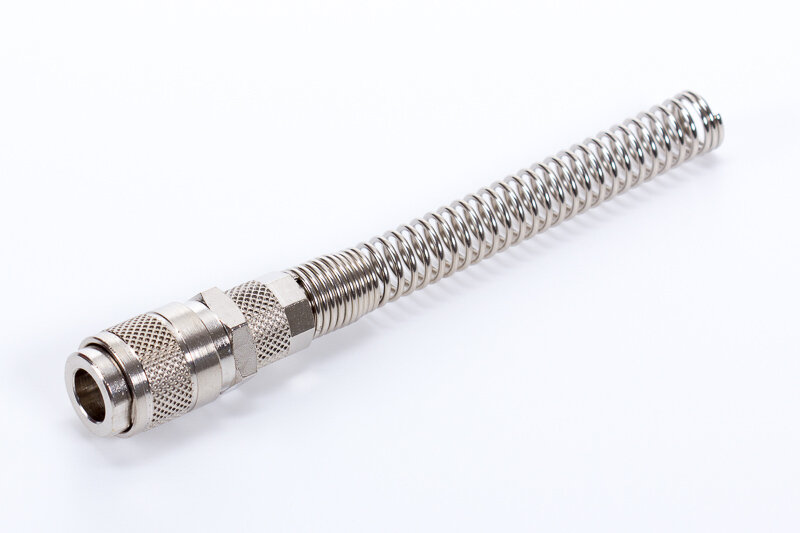 TC-M4,8SV | rýchlospojka zásuvka | prevlečná matica | špirála na ochranu hadice | Mignon profil