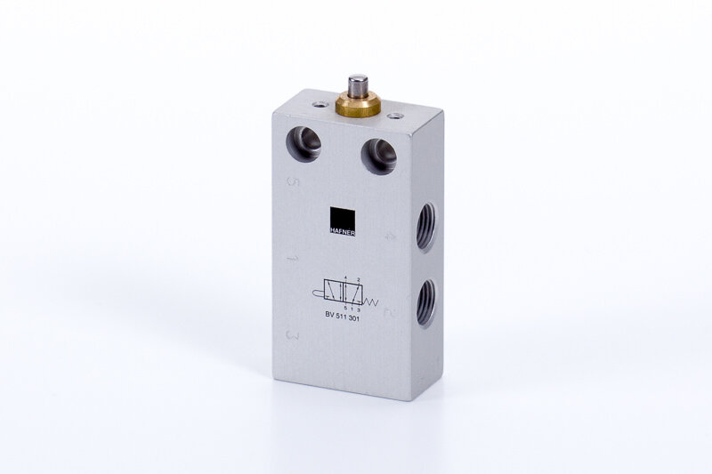 5/2 Plunžrový ovládaný stlačením